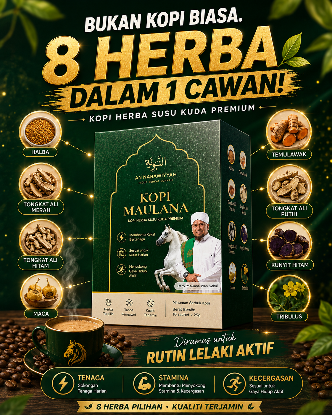 8 Bahan Premium Kopi Maulana